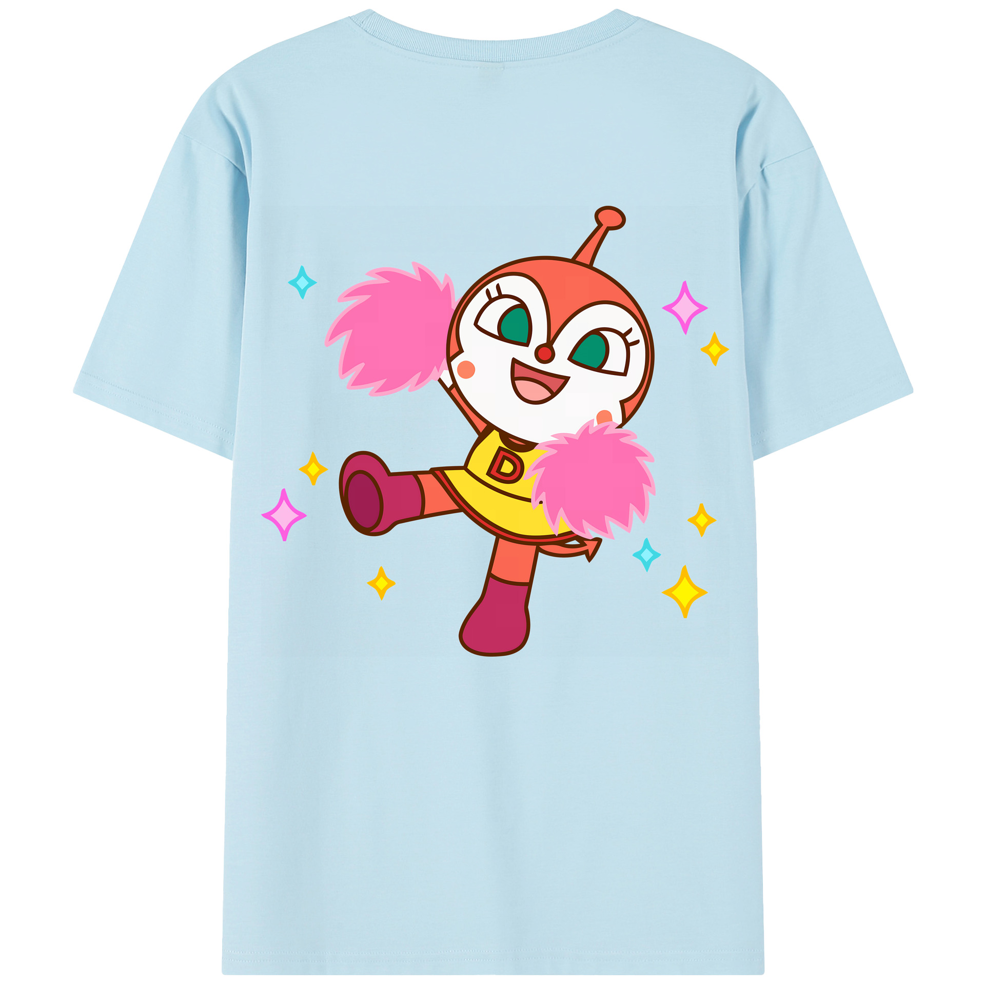 （画像用） アンパンマン Anpanman 綿100％半袖Tシャツ（背面プリント）
